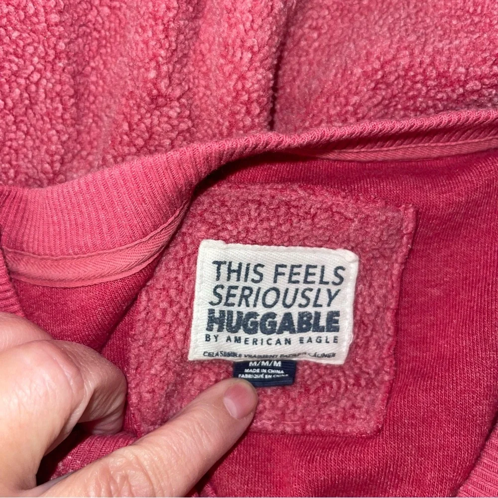 American Eagle Outfitters Sweatshirt Pink Women’s Size Medium Comfy Pullover - Picture 5 of 9